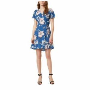 NWT French Connection Size 6, Blue Floral Dress